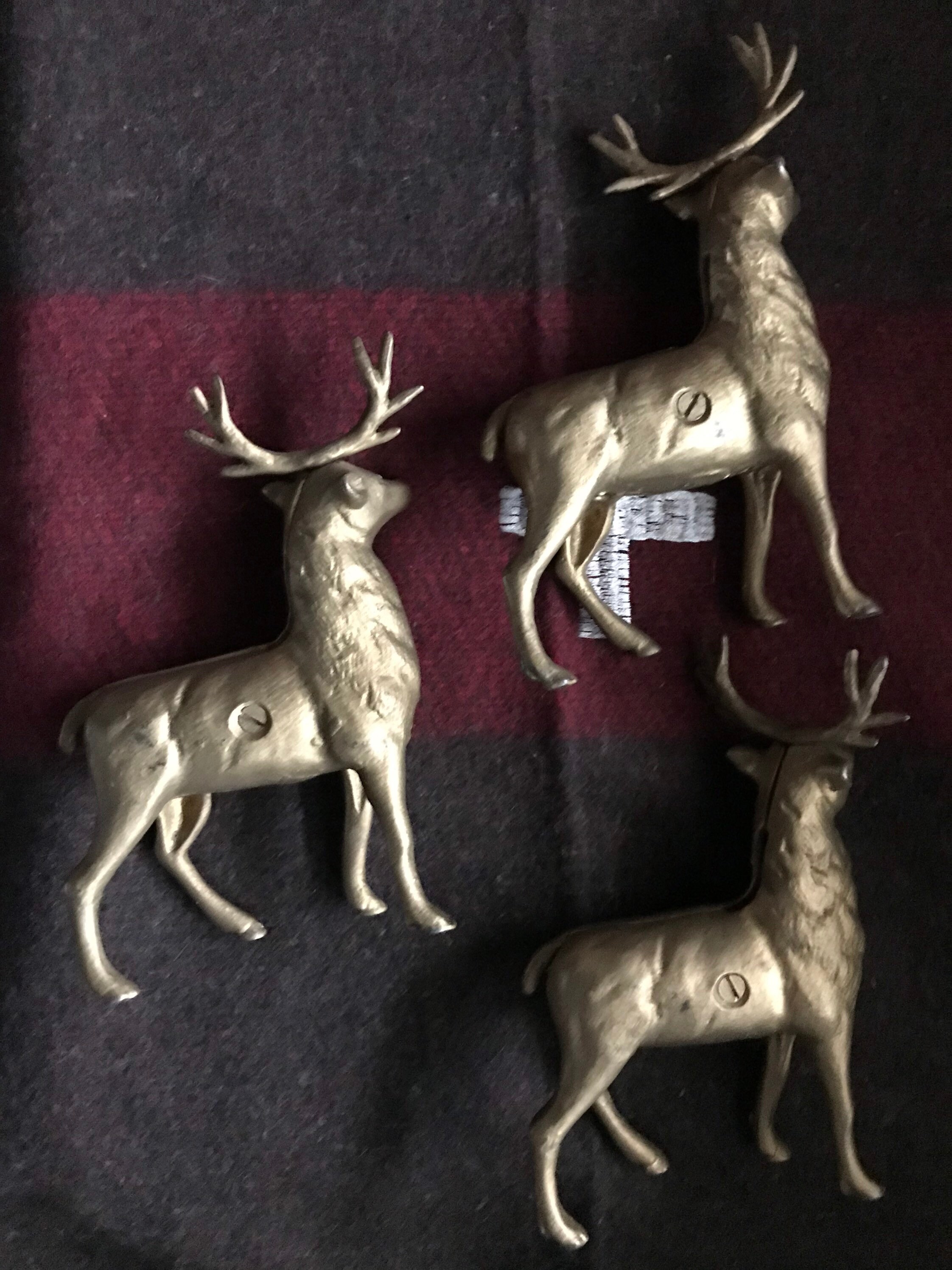 Antique Deer Bank Iron Deer Bank 1950s Era painted Metal Stag Etsy