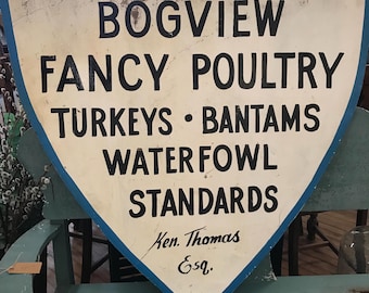 Antique Turkey Sign Maine Sign Black White Wood Maine Farm Poultry Fragment Architectural  Primitive Painted