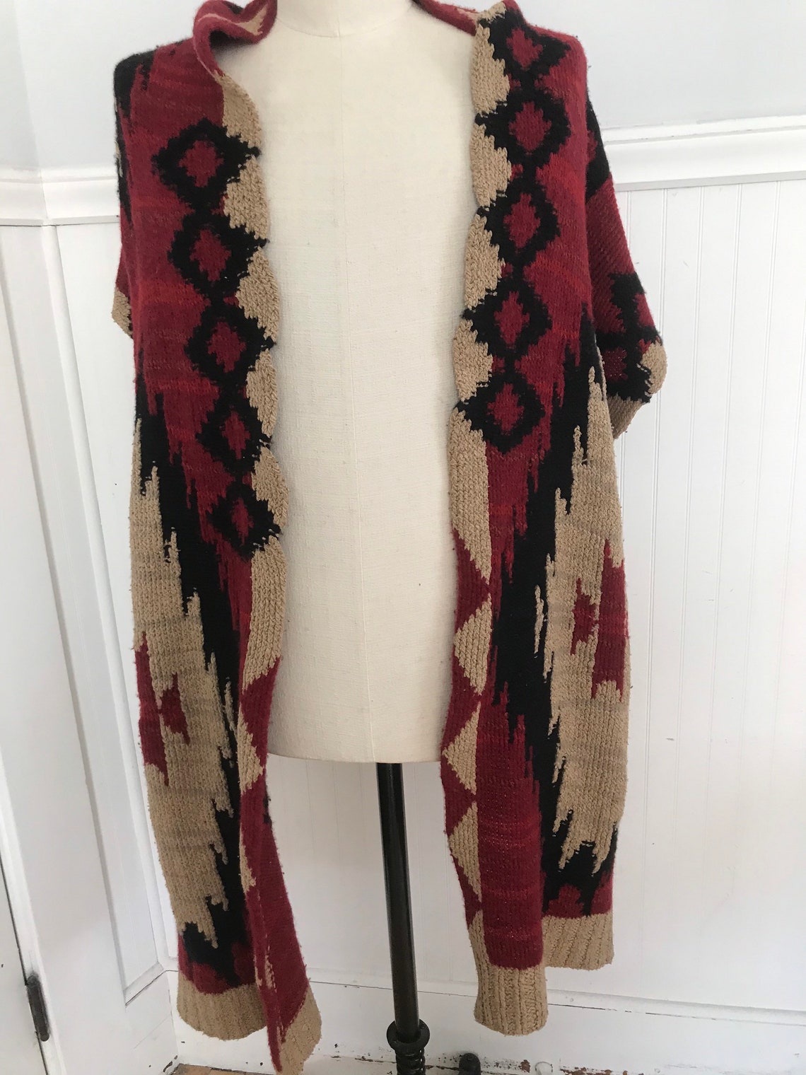 Ralph Lauren Indian Blanket Sweater Serape Scarf Shawl Wrap Etsy
