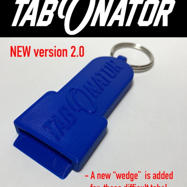 TabONator (2 PACK) -Tab Top Can Opener Soda Pop Beer Beverage