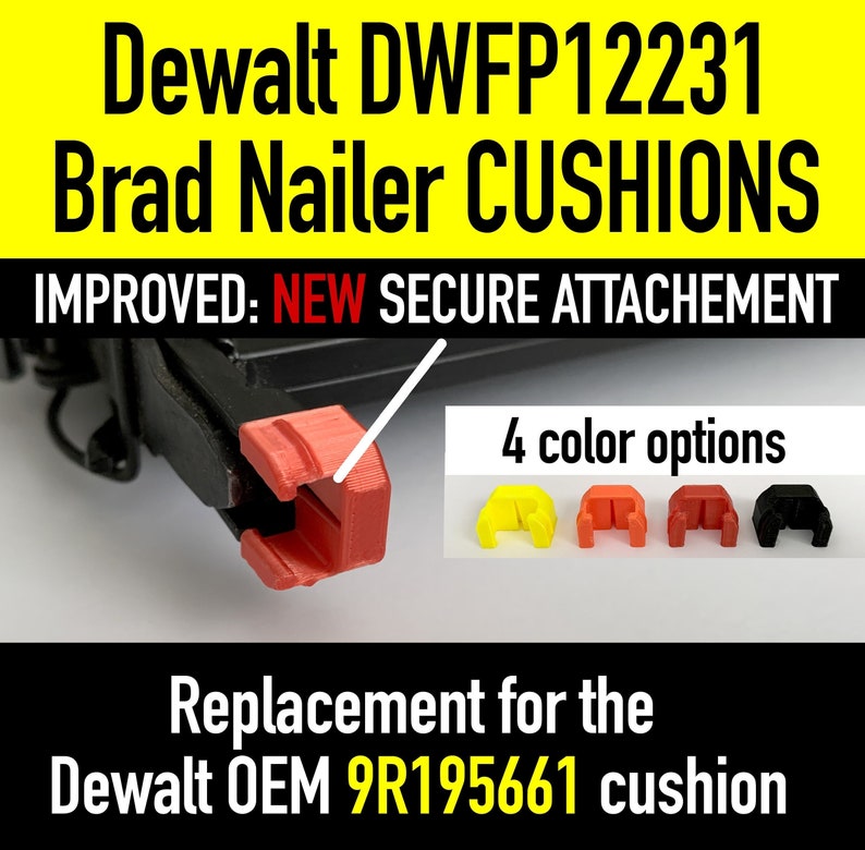 Dewalt DWFP12231 brad nailer REPLACEMENT 9R195661 no mar cushion Dewalt DWFP12231 brad nailer REPLACEMENT 9R195661 no mar cushion