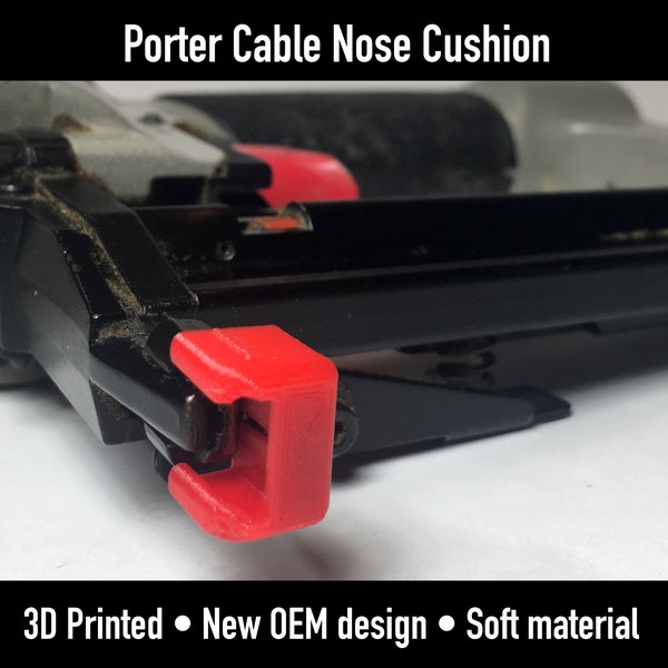 Porter Cable Nose Cushions (5 or 11 Pack) - Improved OEM design for: BN125A, BN200A, BN200B, NS100A & NS150A (3D Printed)