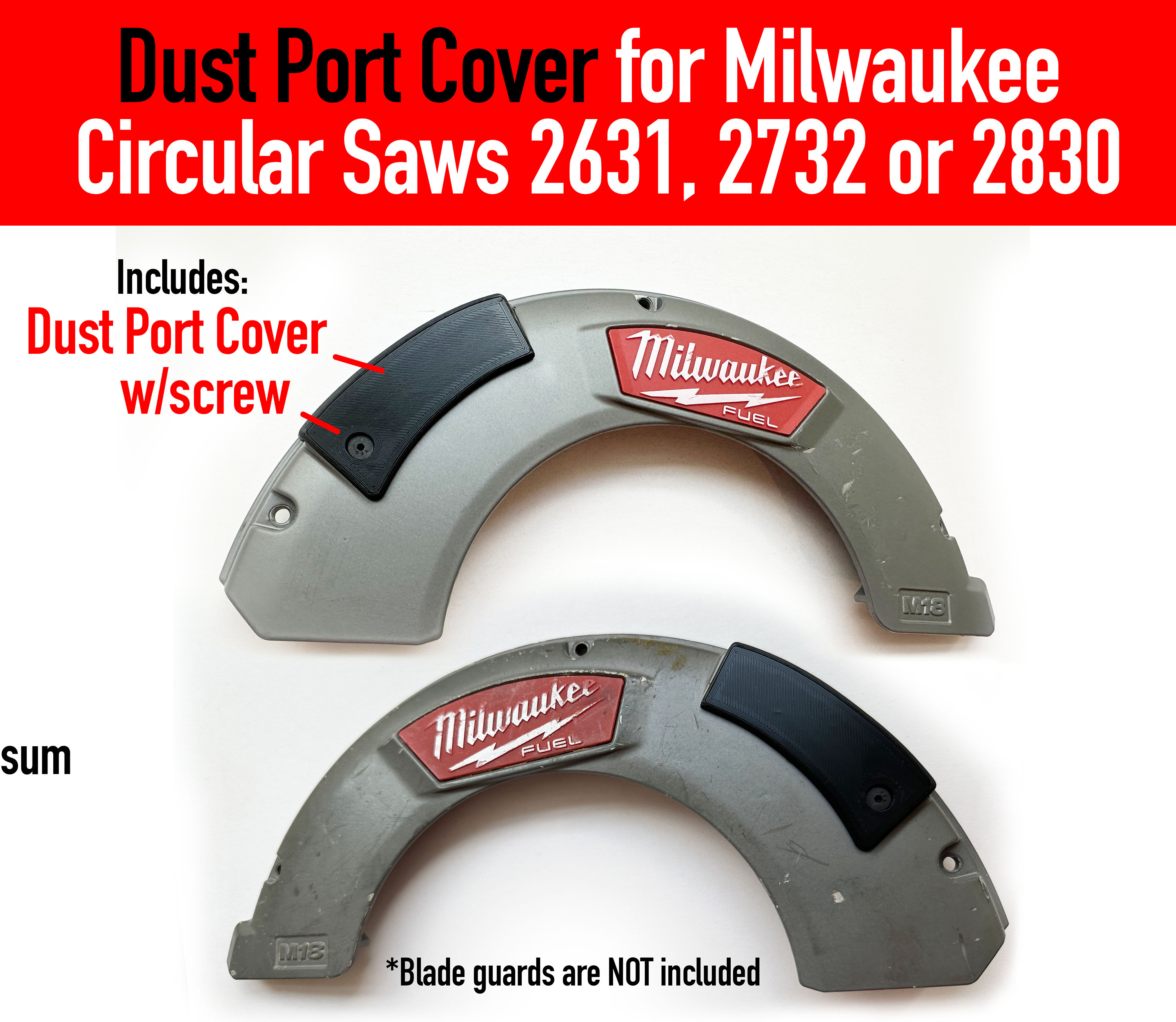 Milwaukee M18 2631, 2732-20 and 2830-20 Circular Saw Dust Port