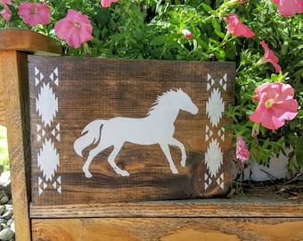 Wooden Horse Sign, Horse Decor, Horse Signs, Country Western, Country Signs, Ranch Sign, Southwestern Sign, Wooden Signs, Equestrian Sign