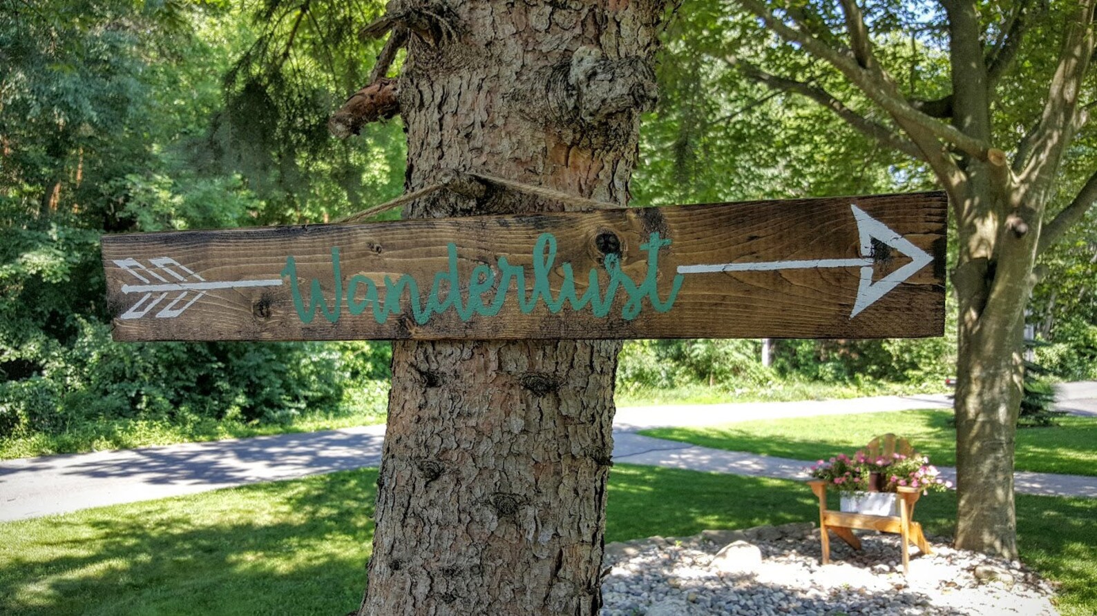 Wanderlust Sign Wanderlust With Arrow Wooden Signs Etsy