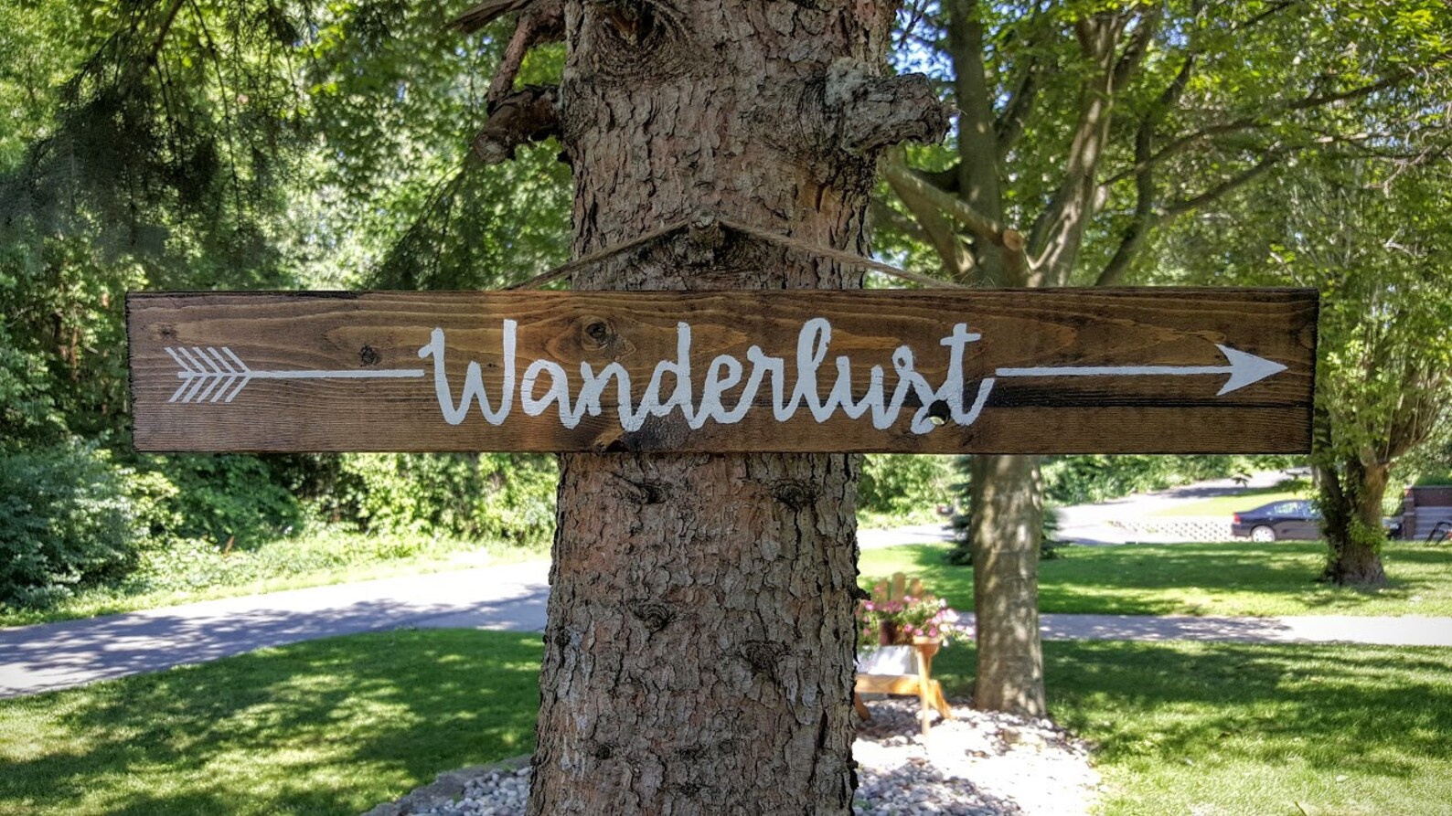 Wanderlust Sign Wanderlust With Arrow Wooden Signs Etsy
