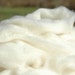 Bright white Combed Top Finn Lamb Wool Spinning Felting Fiber Made in USA Farm Grown Finnsheep Wool Natural