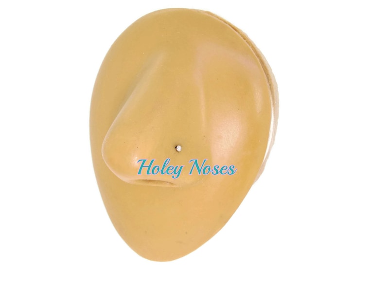 Diamond Nose stud ring pin 0.01ct 18ct White Gold 1pt Handmade  Genuine Gold Diamond Nose stud Nose pin Nose Ring Nose Screw Nose Bone