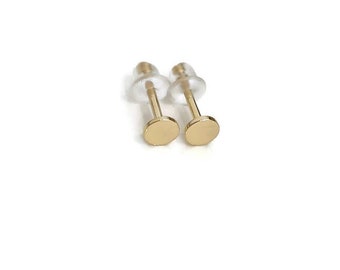 Genuine 18CT Solid YG 4 Claws Studs Mounting 2-10mm/Pair Genuine 18CT Solid YG 4 Claws Studs Mounting 2-10mm/Pair