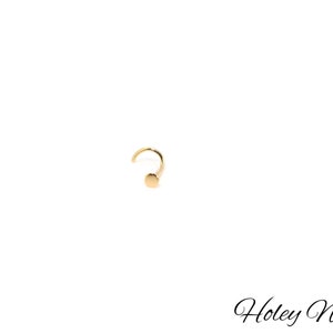 2.5mm flat YG  18ct yellow gold medium size  flat top nose stud nose ring nose pin round nose stud smooth nose stud
