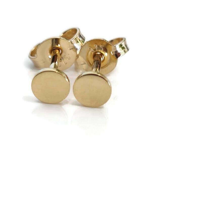 Genuine 18CT Solid YG 4 Claws Studs Mounting 2-10mm/Pair Genuine 18CT Solid YG 4 Claws Studs Mounting 2-10mm/Pair