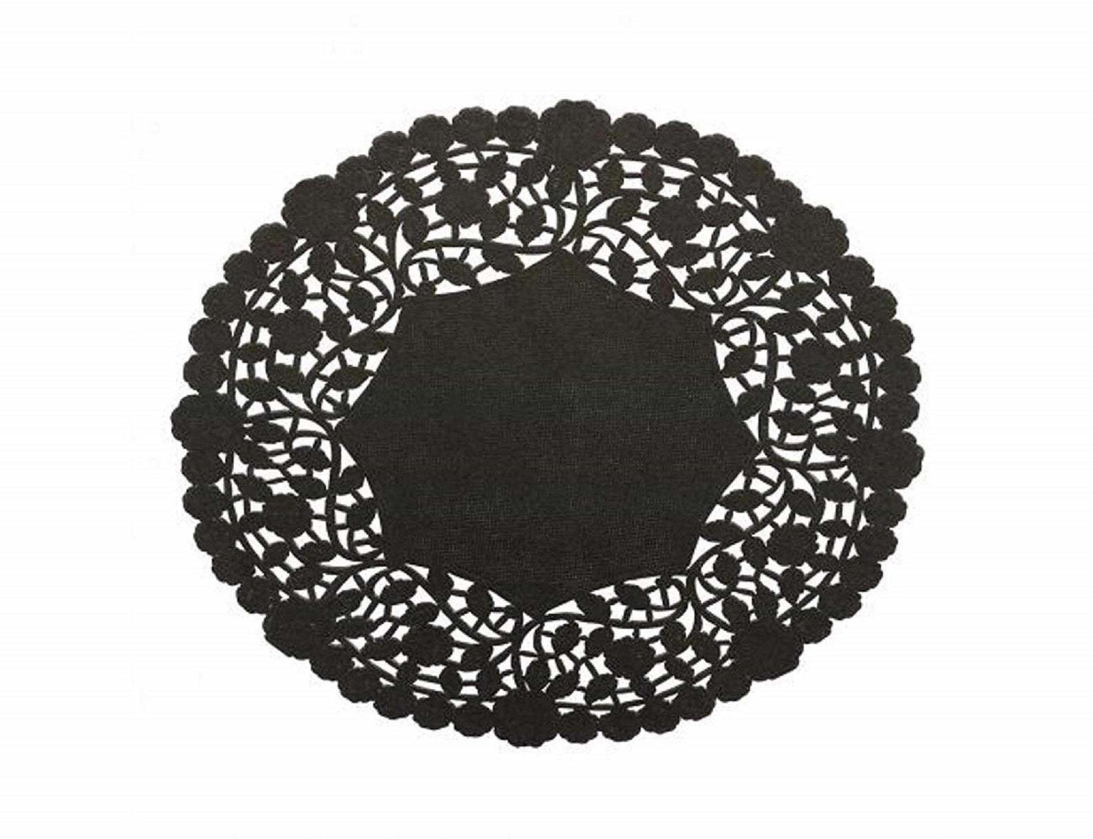 50 Black Paper Lace 6 Doilies for Elegant and Etsy