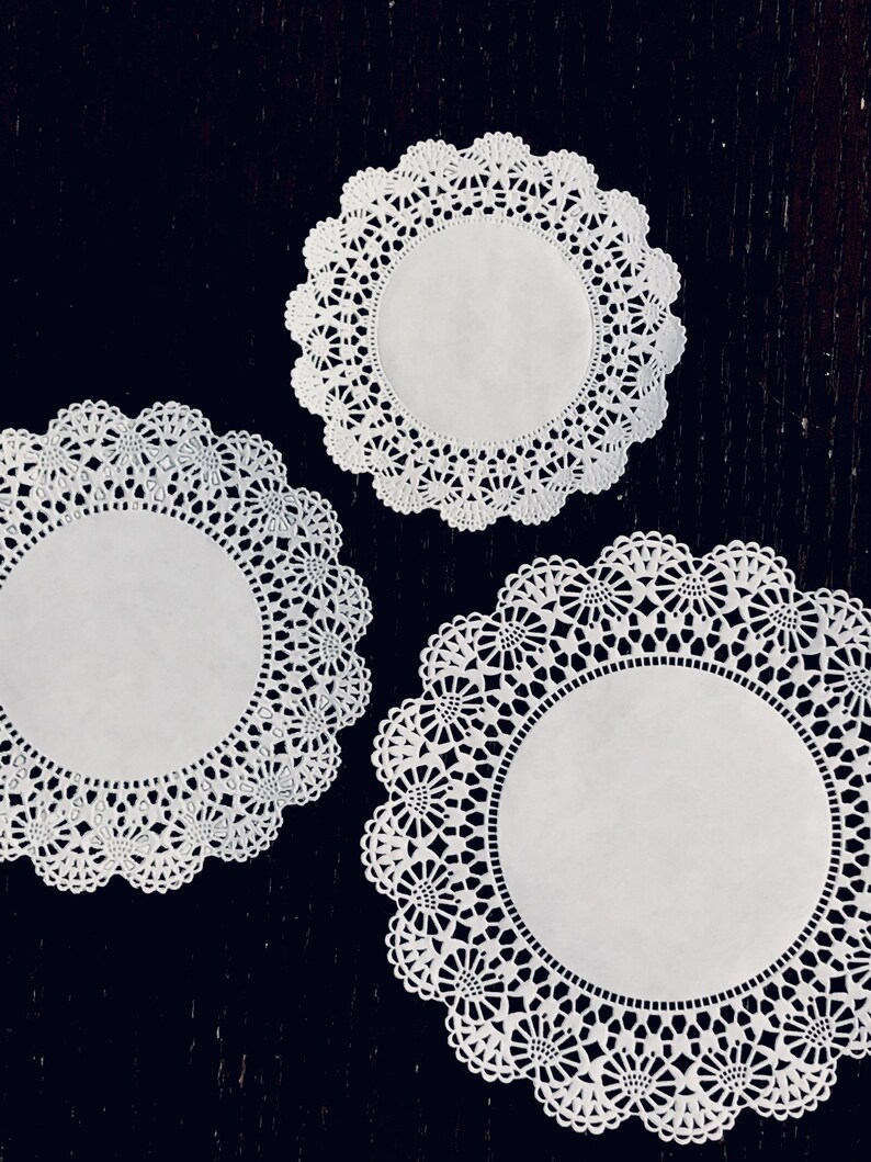 8/" Round White Lace Paper Doily Doilies Party Decoration Elegant Accent 100