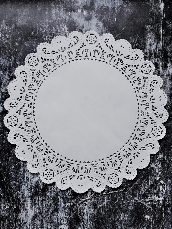 50 5" Round White Lace Paper Doily Doilies Party Decoration Elegant Accent 