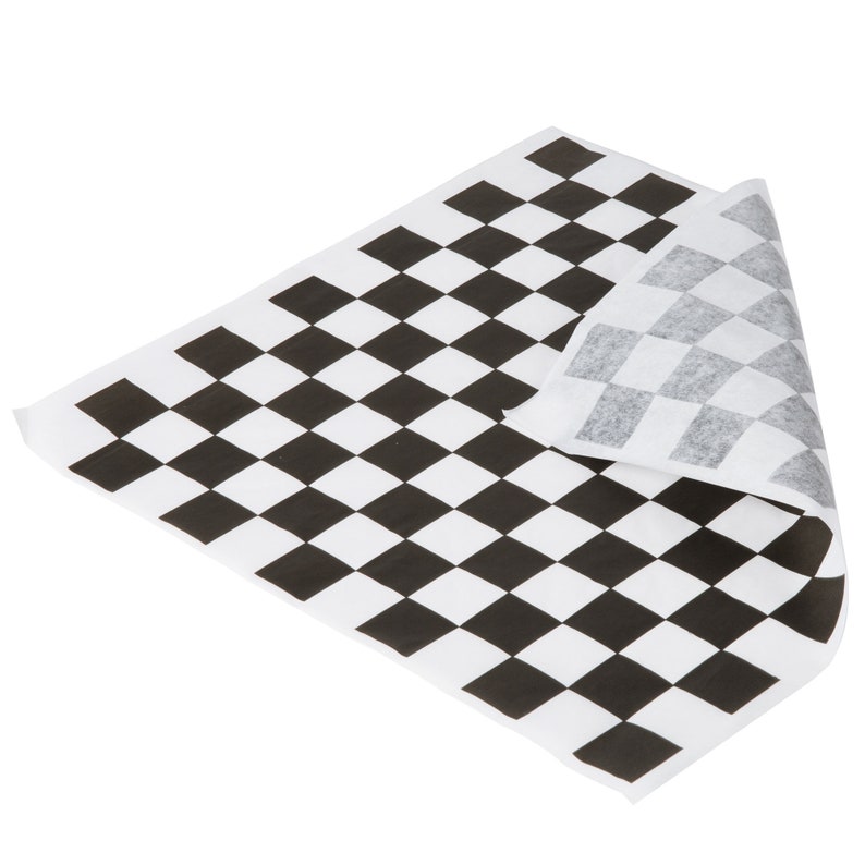 Combo Pack 50 Checkered & Natural Paper 12 x 12 Deli Paper 5 - изображе...