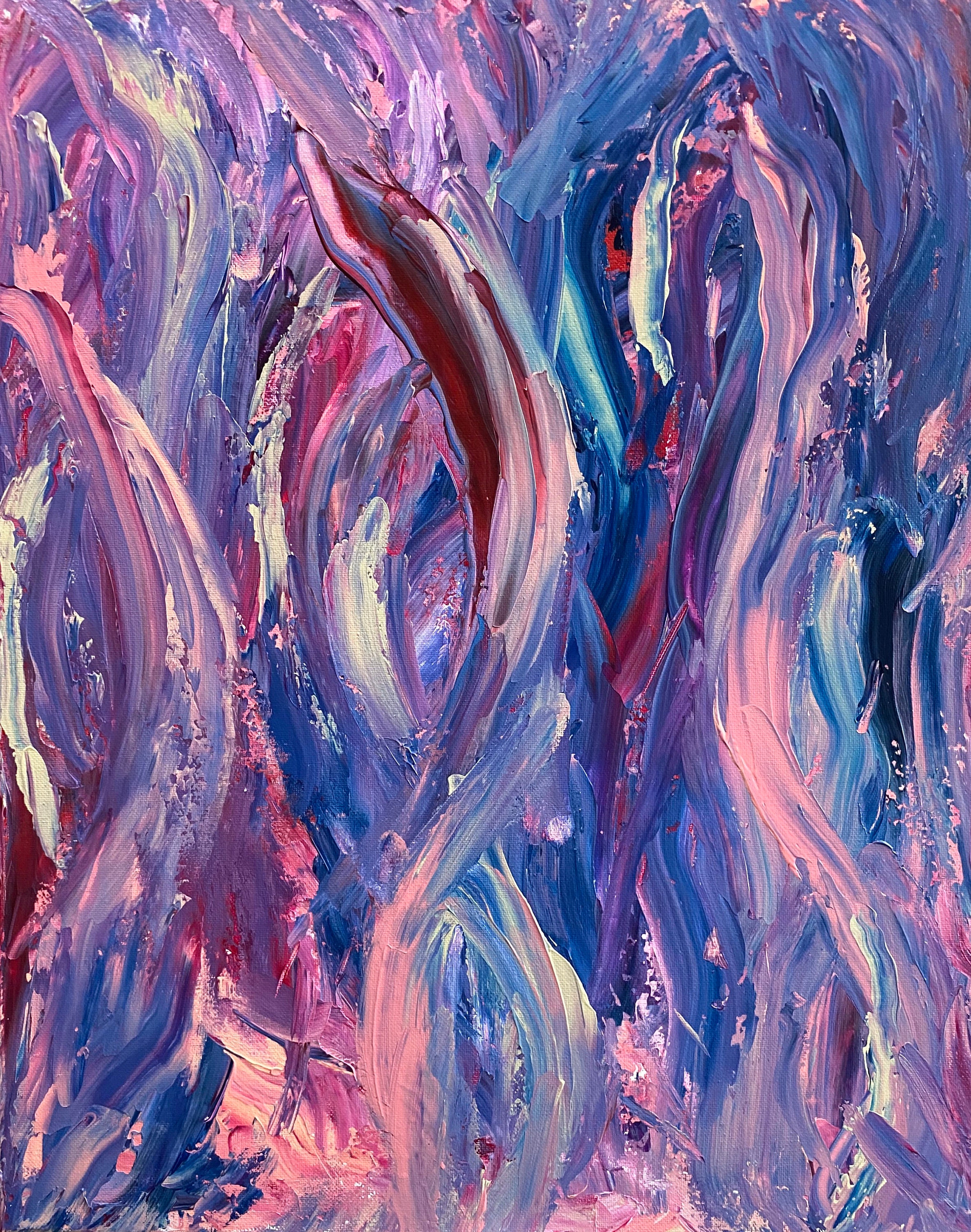 絵画 Acrylic Paint (Abstract Painting) Abstract Art Original Acrylic Painting Honoring Women's Health