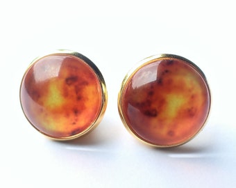 Sun Earrings, Hypoallergenic stainless steel studs, Celestial earrings, Celestial Jewelry, Space earrings, fire earrings