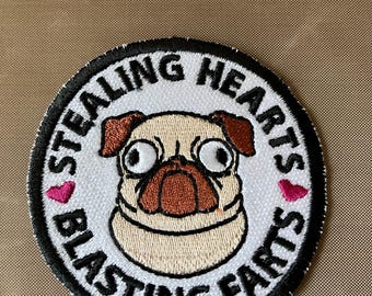Mops Bügelbild