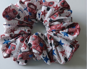 Roter LKW Scrunchie
