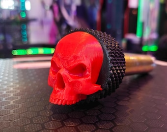 1" Power Rack Knurled Skull Mag Pin