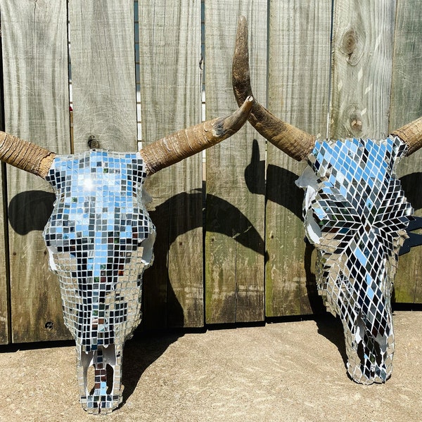 Crystal Cow Skulls Etsy