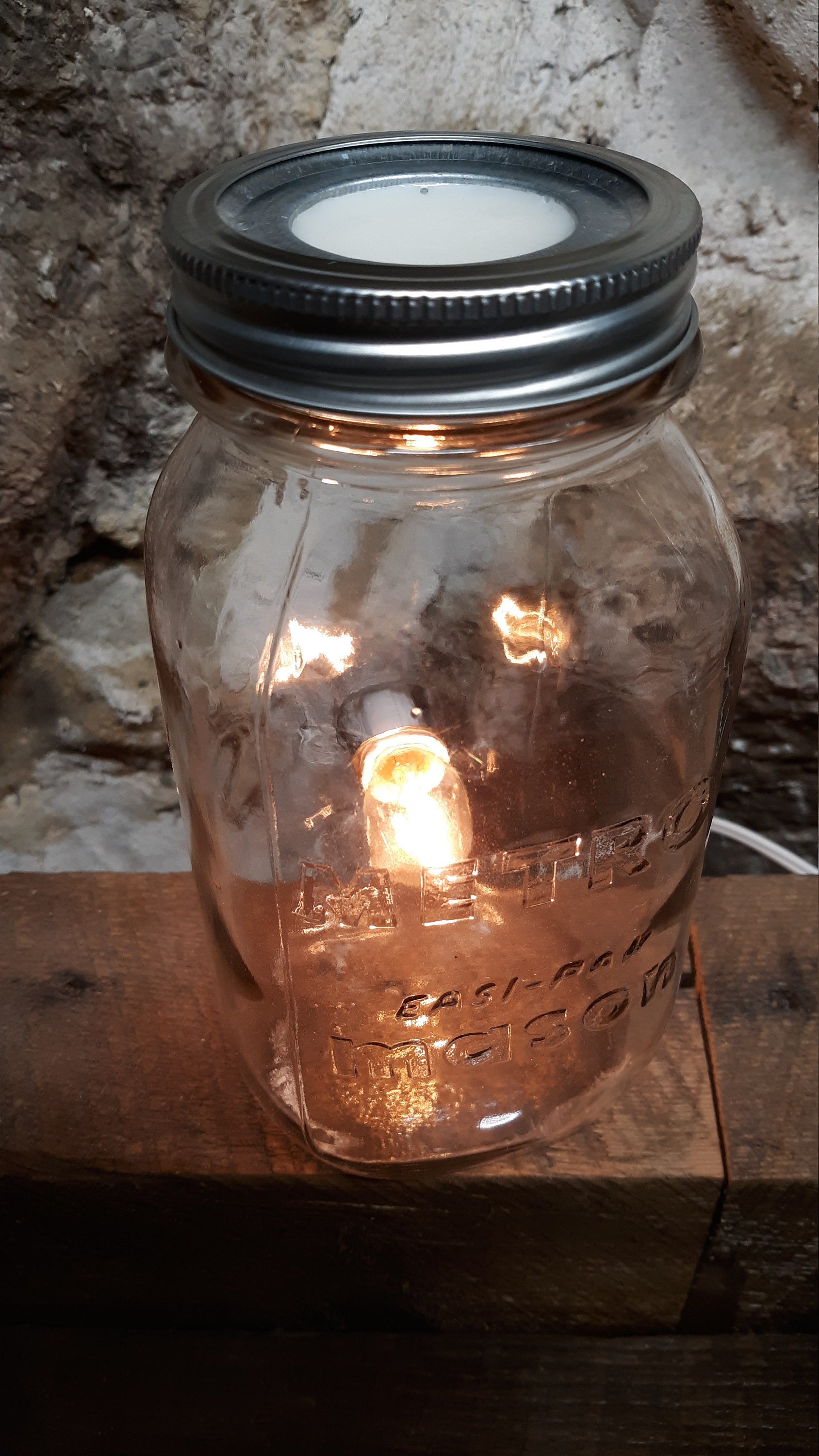 Mason Jar wax melt warmer Etsy