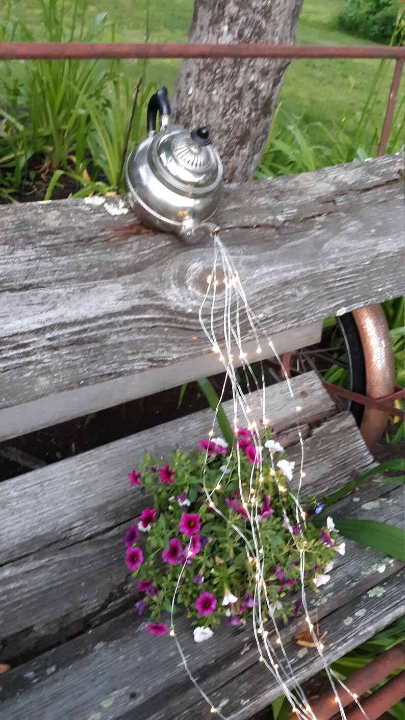 Teapot Solar Light Etsy