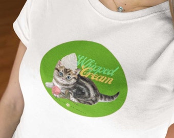 Vintage-Inspired Whipped Cream Tee | Coquette Aesthetic Cottagecore Top | Feminine Y2K T-Shirt