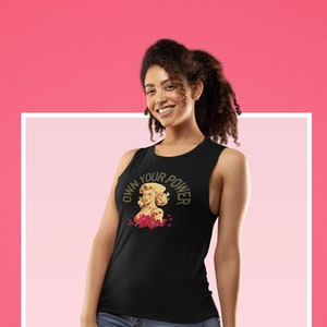 Empowering Feminist Workout Tank Top: Own Your Power, Motivational Muscle Shirt for Strong Women
