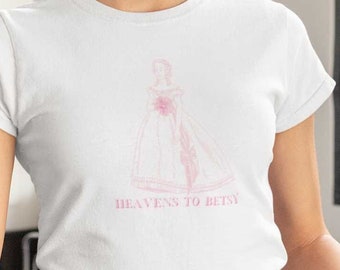 Coquette Top, Vintage T-shirt, Aesthetic Tee, Cute T shirt , Coquette Clothing, Feminine Shirt, Cottagecore Tshirt,  HEAVENS TO BETSY Tee