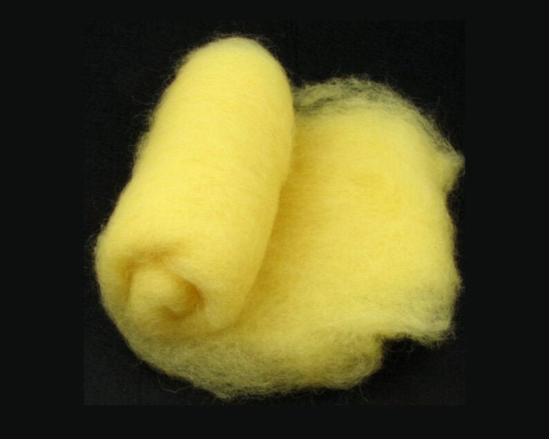 Yellow needle felting wool batting newborn posing layer baby Etsy