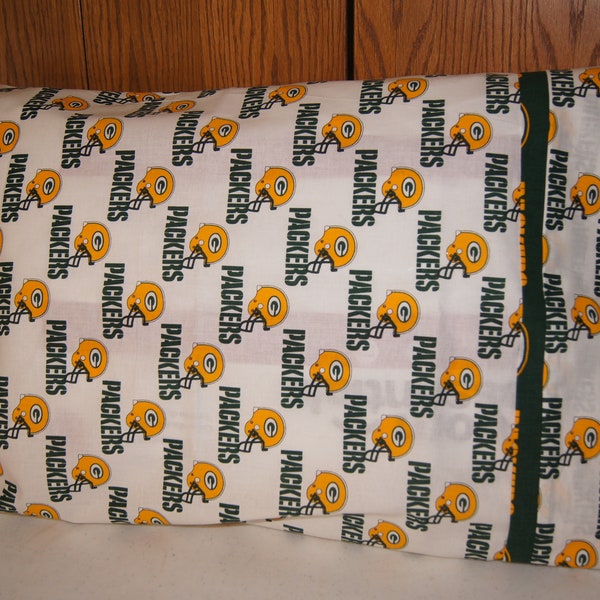 Green Bay Packers Cotton Fabric Pillowcase