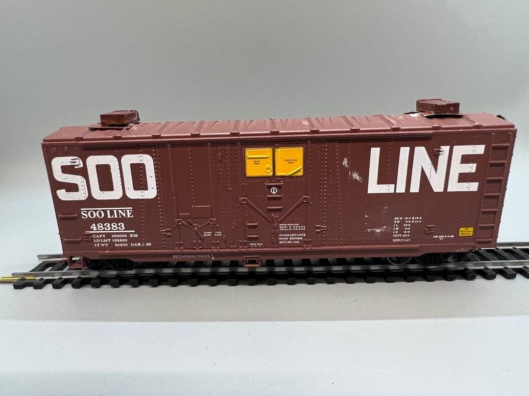 HO Scale Soo Line Boxcar by Athearn 48383/no Box Etsy