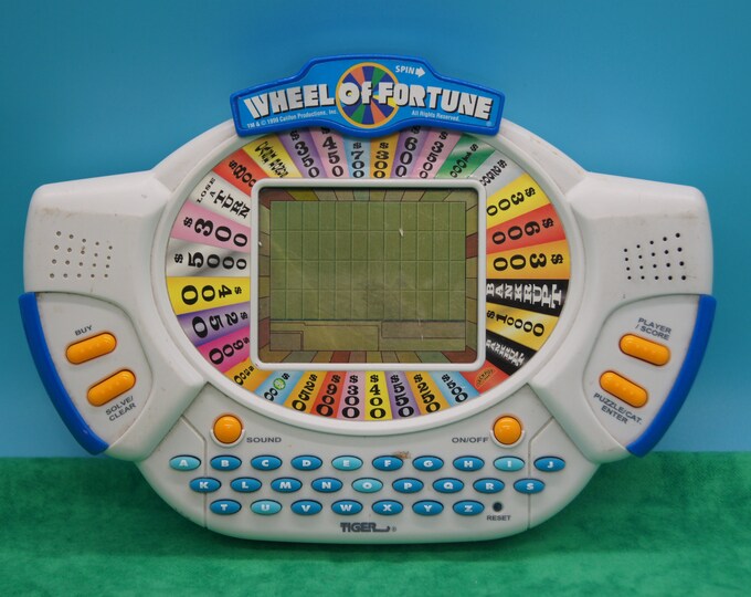 Tiger Wheel of Fortune Hand Held Game With Cartridge 1998 Etsy