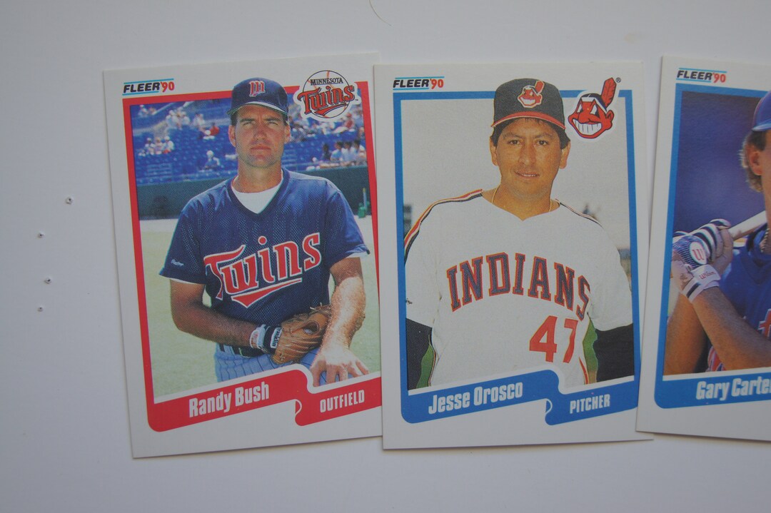 Small Box of 1990 Fleer Baseball Cards Etsy