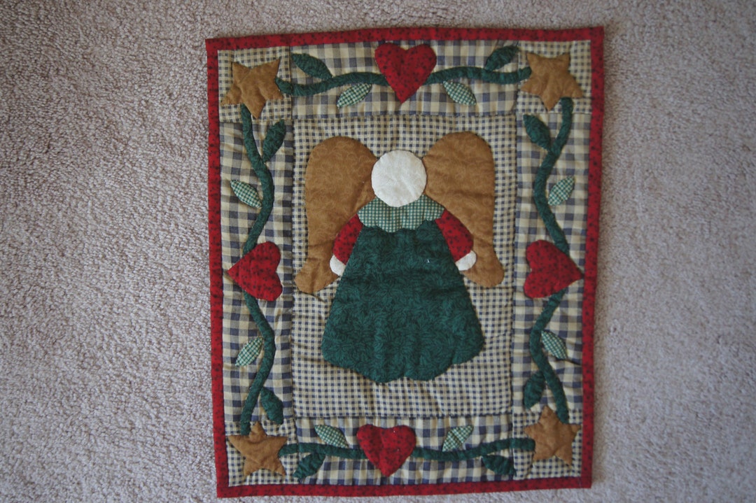 A Christmas Angel Wall Hanging Etsy
