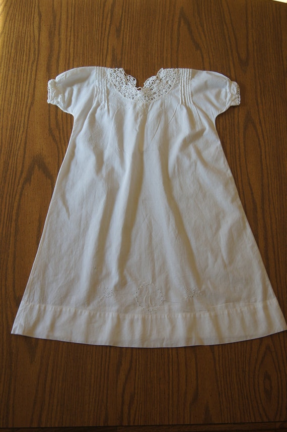 Vintage handmade christening gown Gem