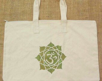 Om in Lotus Tote Bag