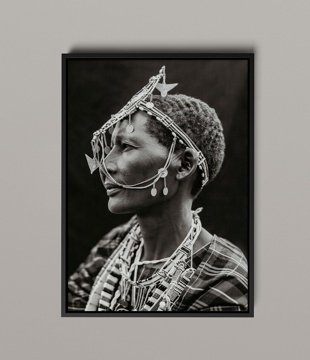 Maasai Canvas Framed Portraits African Framed Art African Etsy