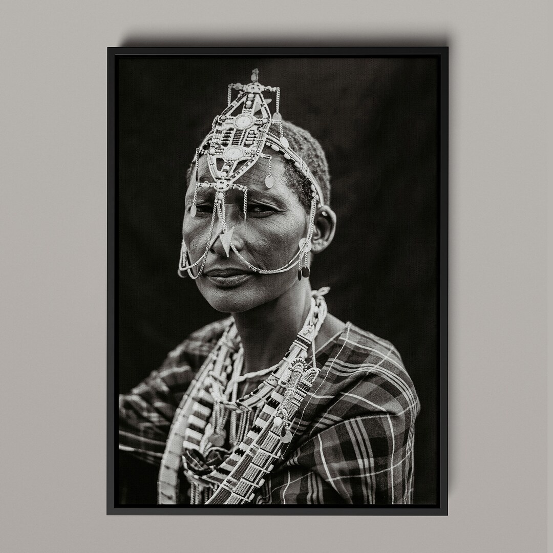 Maasai Canvas Framed Portraits African Framed Art African Etsy