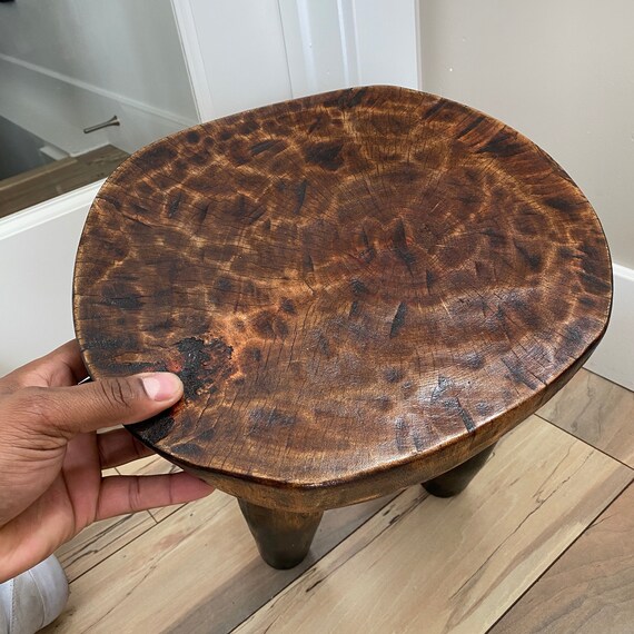 African End Table Living Room Furniture Side Stool African Senufo Stool Vintage Bench ...