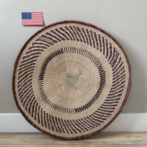 26-28 INCH African Wall Basket | Tonga Basket | African Wall Baskets | Binga Basket | Woven Basket | Wall Basket | African Décor