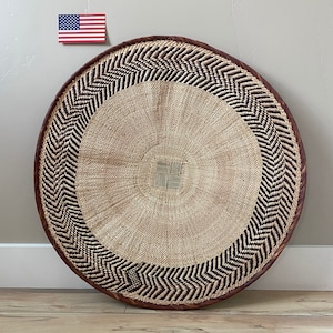 26-28 INCH African Wall Basket | Tonga Basket | African Wall Baskets | Binga Basket | Woven Basket | Wall Basket | African Décor