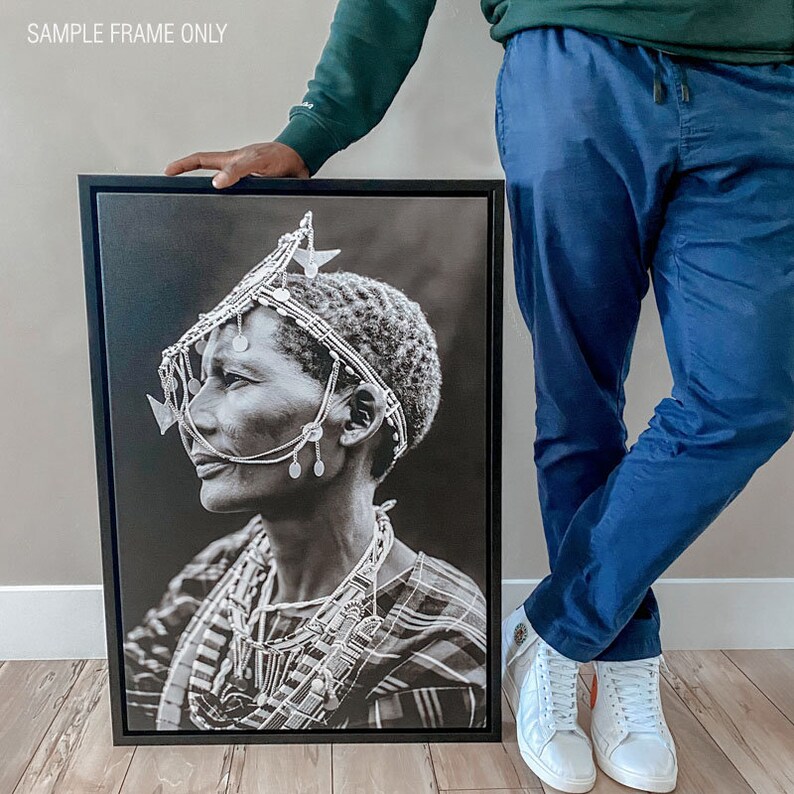 Maasai Canvas Framed Portraits African Framed Art African Etsy