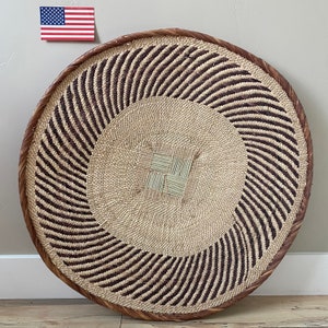 26-28 INCH African Wall Basket | Tonga Basket | African Wall Baskets | Binga Basket | Woven Basket | Wall Basket | African Décor