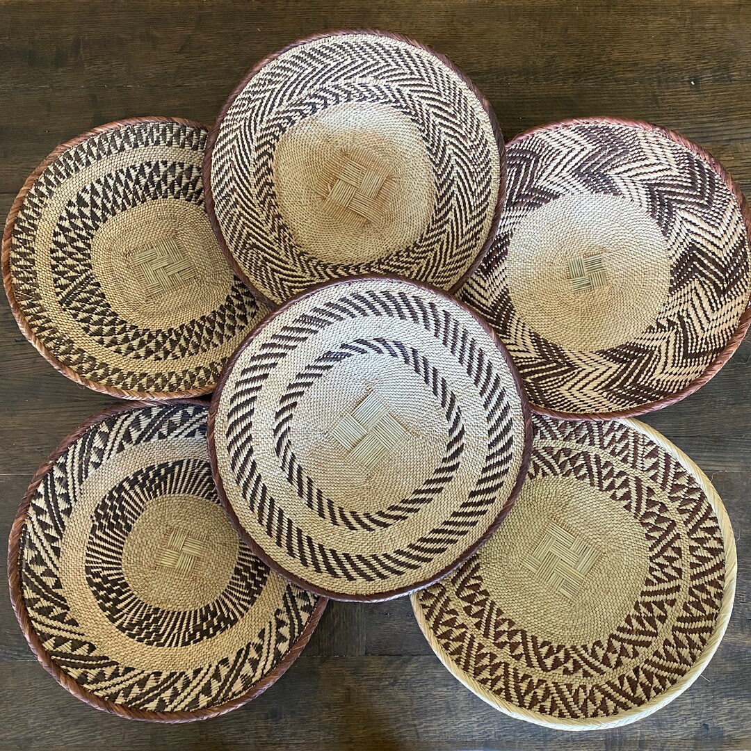 6 Tonga African Basket Set 800 Tonga Baskets African Etsy