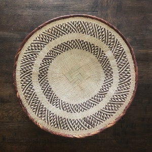 23-24 INCH African Wall Basket | Tonga Basket | African Wall Baskets | Binga Basket | African Baskets | Wall Basket | Wall Decor
