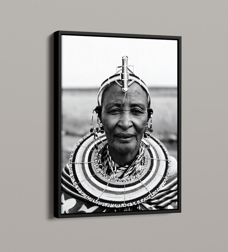 Maasai Canvas Framed Portraits African Framed Art African Etsy