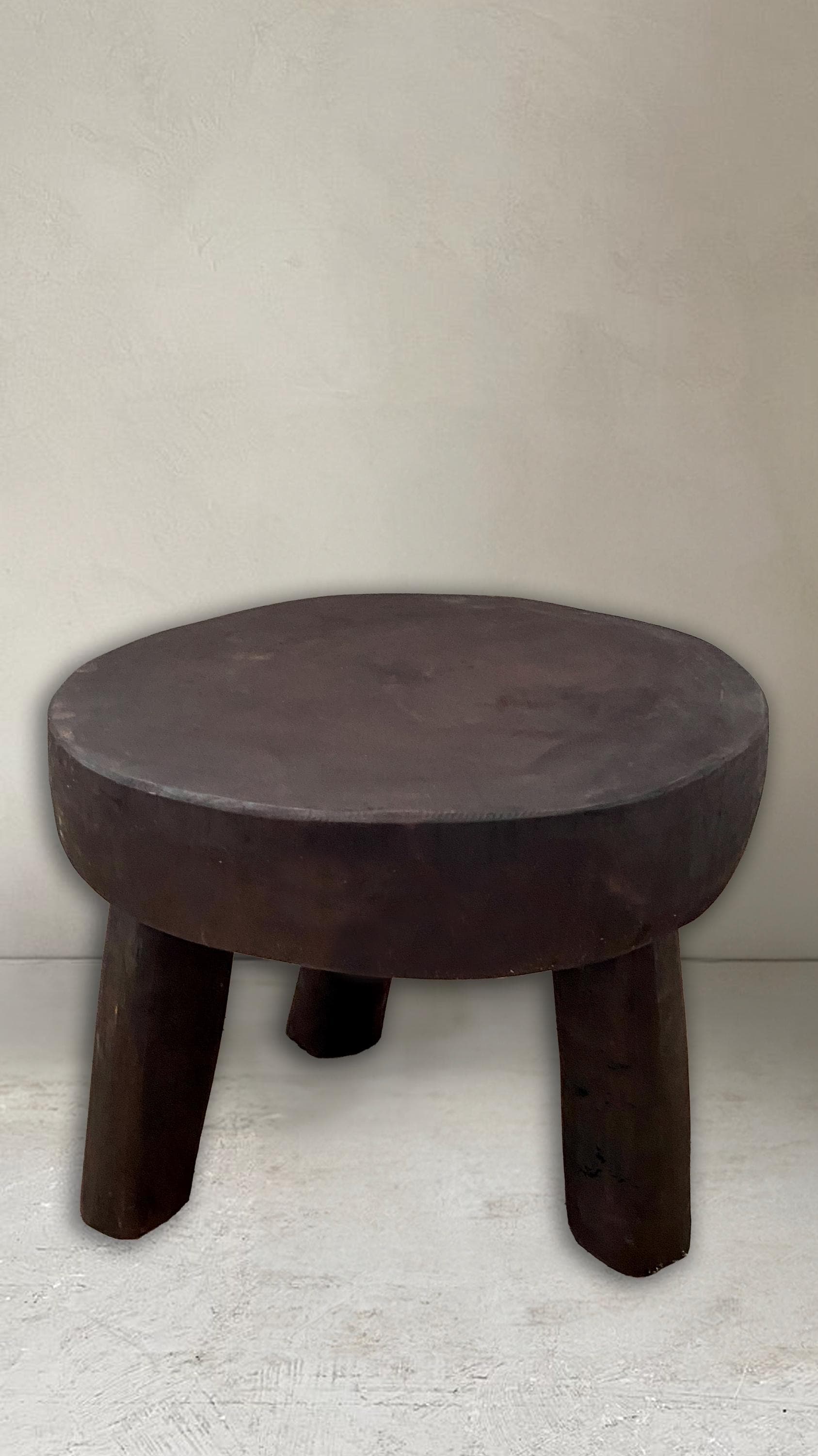 African End Table 13”W X 10”H Three Leg Lobi Stool | African Senufo Stool | African End ...