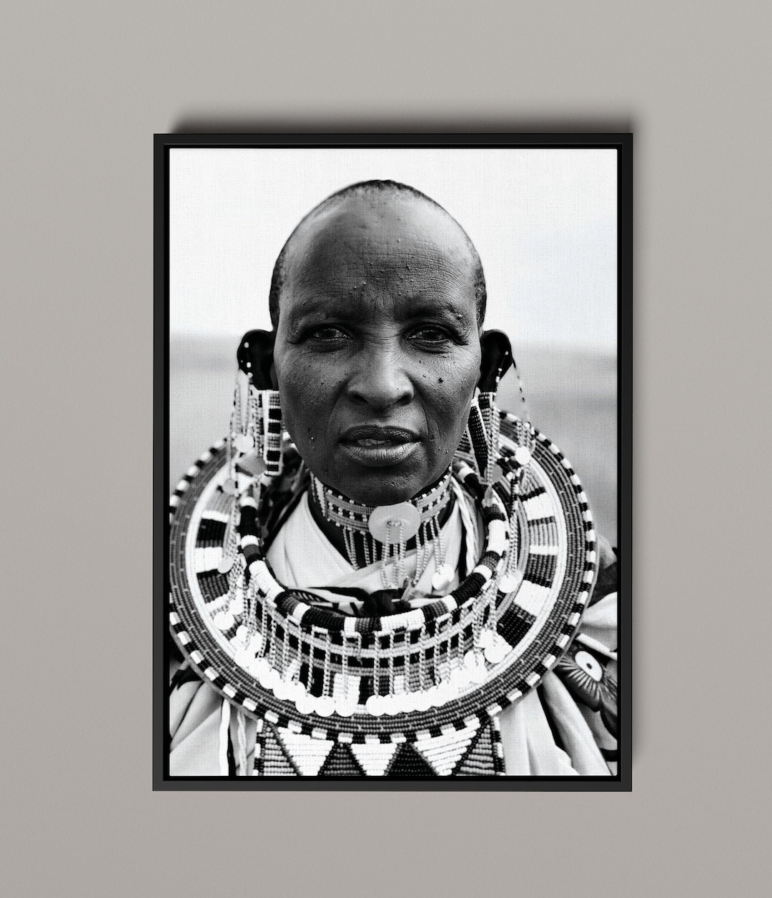 Maasai Canvas Framed Portraits African Framed Art African Framed Wall